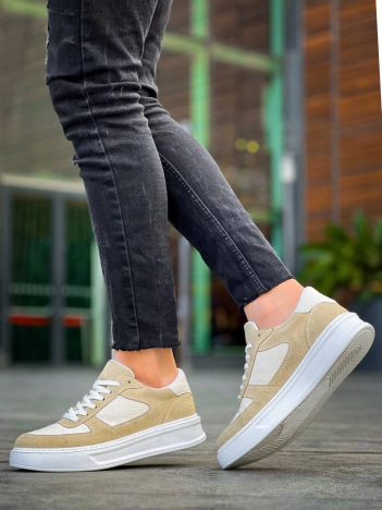 KB-X8 Kuback Bej Keten Süet Yüksek Taban Günlük Spor Ayakkabı KB-X8 Kuback Bej Keten Süet Yüksek Taban Günlük Spor Ayakkabı