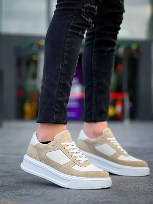 Kb-x8 Kuback Bej Keten Süet Yüksek Taban Günlük Spor Ayakkabı Kb-x8 Kuback Bej Keten Süet Yüksek Taban Günlük Spor Ayakkabı