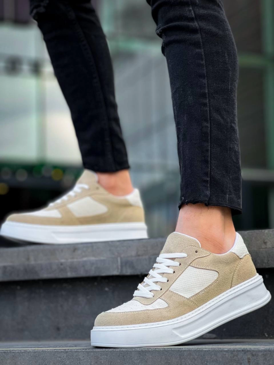 KB-X8 Kuback Bej Keten Süet Yüksek Taban Günlük Spor Ayakkabı KB-X8 Kuback Bej Keten Süet Yüksek Taban Günlük Spor Ayakkabı