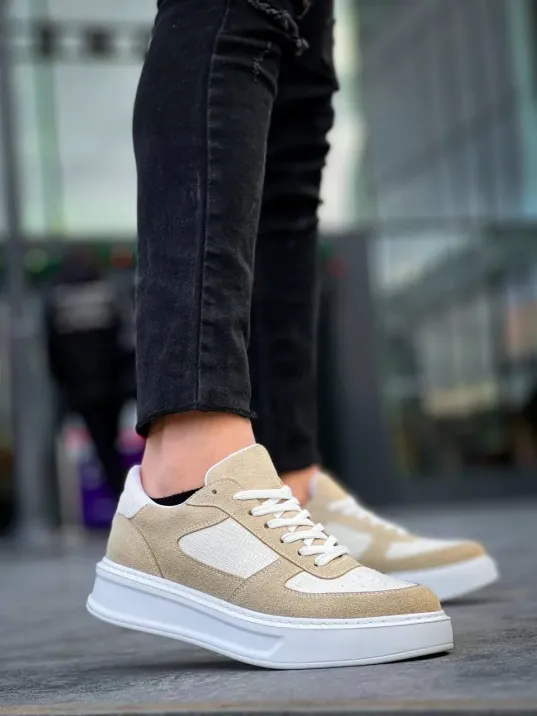 Kb-x8 Kuback Bej Keten Süet Yüksek Taban Günlük Spor Ayakkabı Kb-x8 Kuback Bej Keten Süet Yüksek Taban Günlük Spor Ayakkabı
