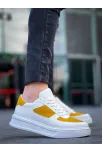 Kb-x8 Kuback Beyaz Cilt Sarı Süet Detaylı Beyaz Yüksek Taban Günlük Spor Ayakkabı Kb-x8 Kuback Beyaz Cilt Sarı Süet Detaylı Beyaz Yüksek Taban Günlük Spor Ayakkabı
