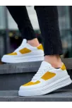 Kb-x8 Kuback Beyaz Cilt Sarı Süet Detaylı Beyaz Yüksek Taban Günlük Spor Ayakkabı Kb-x8 Kuback Beyaz Cilt Sarı Süet Detaylı Beyaz Yüksek Taban Günlük Spor Ayakkabı