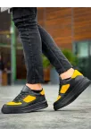 Kb-x8 Kuback Siyah Sarı Cilt Yüksek Taban Günlük Spor Ayakkabı Kb-x8 Kuback Siyah Sarı Cilt Yüksek Taban Günlük Spor Ayakkabı