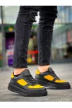 Kb-x8 Kuback Siyah Sarı Cilt Yüksek Taban Günlük Spor Ayakkabı Kb-x8 Kuback Siyah Sarı Cilt Yüksek Taban Günlük Spor Ayakkabı
