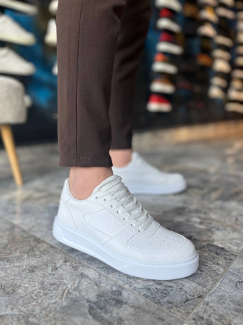 Kb-x9 Kuback Beyaz Cilt Günlük Erkek Ayakkabı