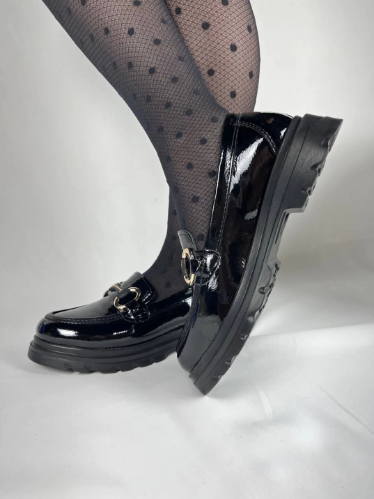 KB-ZN101 Kuback Kömür Rugan Günlük Kadın Babet KB-ZN101 Kuback Kömür Rugan Günlük Kadın Babet