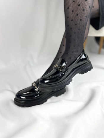 KB-ZN102 Kuback Kömür Rugan Günlük Kadın Babet KB-ZN102 Kuback Kömür Rugan Günlük Kadın Babet