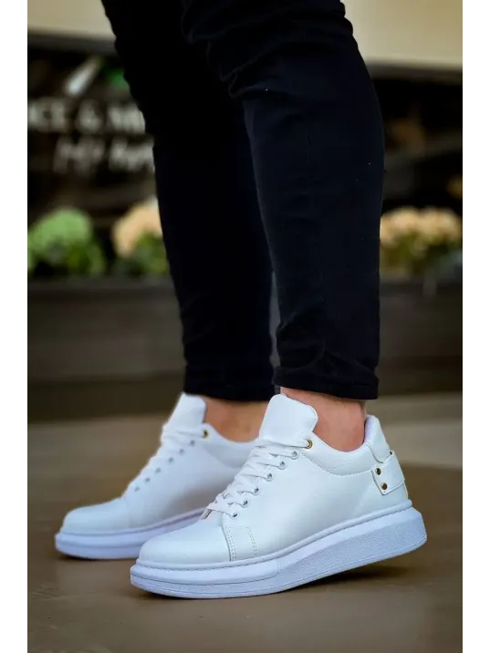 Kb047  Kuback Beyaz Cilt Günlük Erkek  Ayakkabı