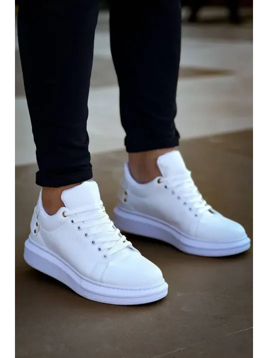 Kb047  Kuback Beyaz Cilt Günlük Erkek  Ayakkabı