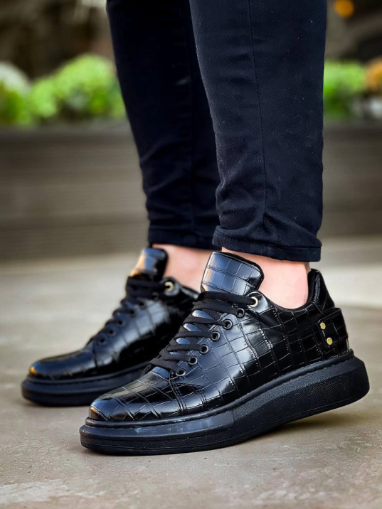 KB047  Kuback Kömür Crocodile Günlük Erkek  Ayakkabı KB047  Kuback Kömür Crocodile Günlük Erkek  Ayakkabı
