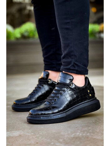 KB047  Kuback Kömür Crocodile Günlük Erkek  Ayakkabı KB047  Kuback Kömür Crocodile Günlük Erkek  Ayakkabı