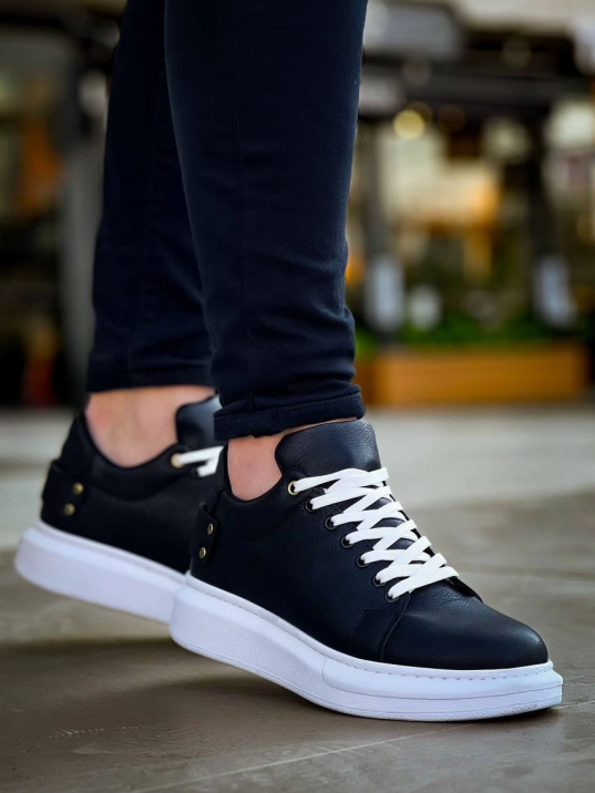 KB047  Kuback Siyah Cilt Günlük Erkek  Ayakkabı KB047  Kuback Siyah Cilt Günlük Erkek  Ayakkabı