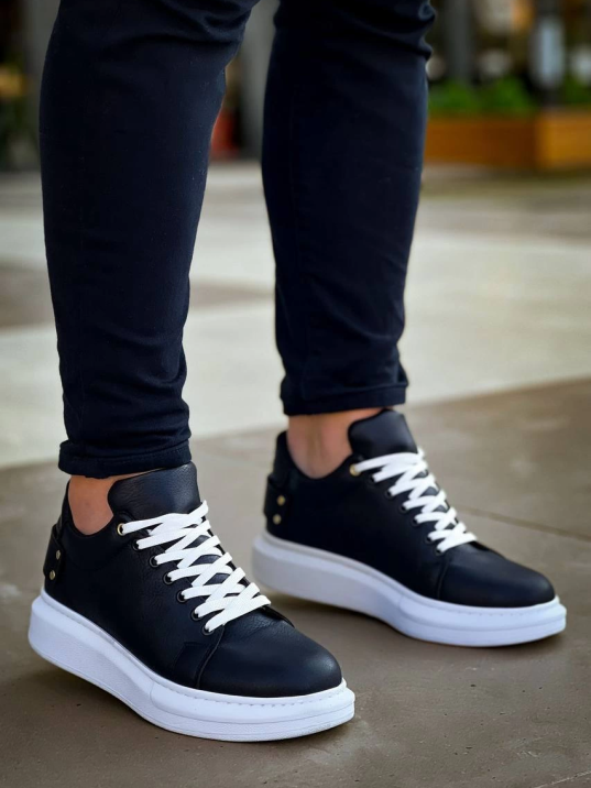 KB047  Kuback Siyah Cilt Günlük Erkek  Ayakkabı KB047  Kuback Siyah Cilt Günlük Erkek  Ayakkabı