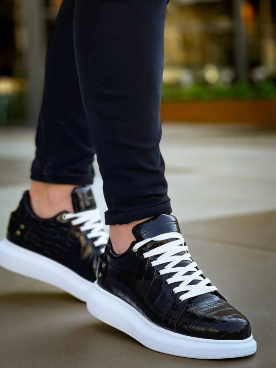 KB047  Kuback SİYAH Crocodile Günlük Erkek  Ayakkabı KB047  Kuback SİYAH Crocodile Günlük Erkek  Ayakkabı