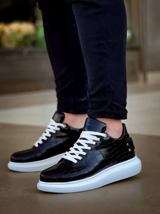 KB047  Kuback SİYAH Crocodile Günlük Erkek  Ayakkabı KB047  Kuback SİYAH Crocodile Günlük Erkek  Ayakkabı