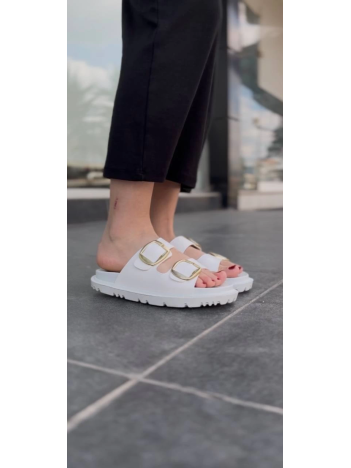 KBTX-1 Kuback Beyaz Günlük Kadın Terlik