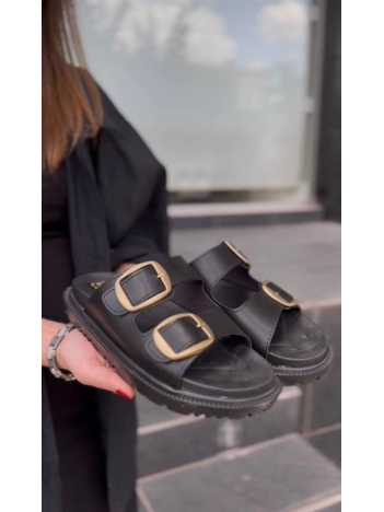 KBTX-1 Kuback Siyah Günlük Kadın Terlik