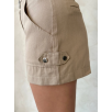 Kemer detaylı gabardin şort bej s25289 Kemer detaylı gabardin şort bej s25289