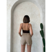 Kemer detaylı gabardin şort bej s25289 Kemer detaylı gabardin şort bej s25289