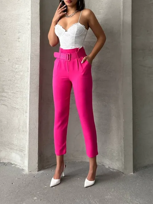 Kemerli Havuç Pantolon Kemerli Havuç Pantolon