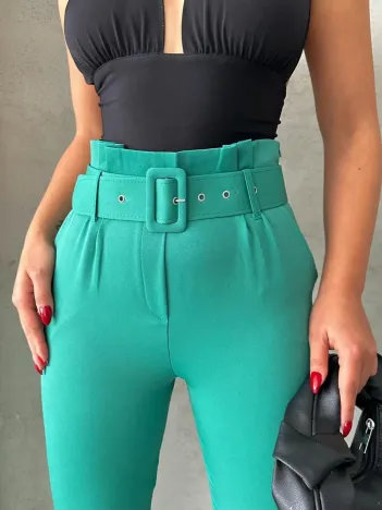 Kemerli Havuç Pantolon