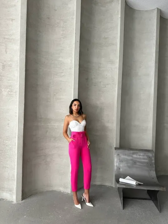 Kemerli Havuç Pantolon Kemerli Havuç Pantolon