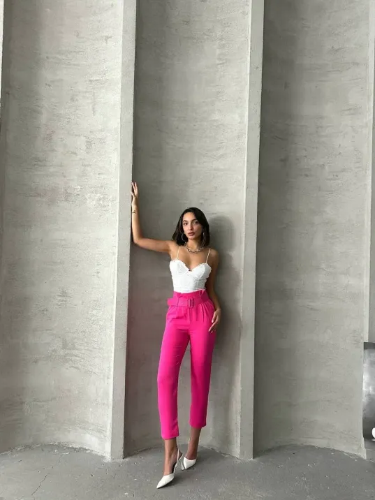 Kemerli Havuç Pantolon Kemerli Havuç Pantolon