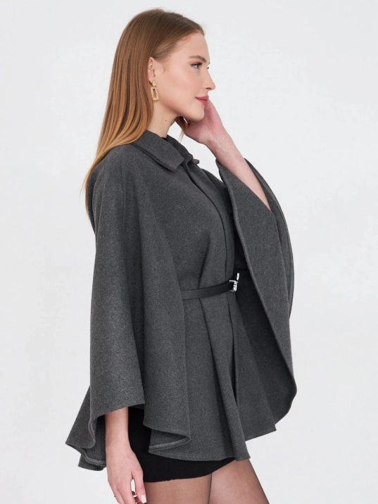 Kemerli Kaşe Panço Antrasit Pt Kemerli Kaşe Panço Antrasit Pt