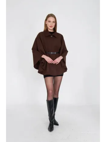 Kemerli Kaşe Panço Kahve Pt