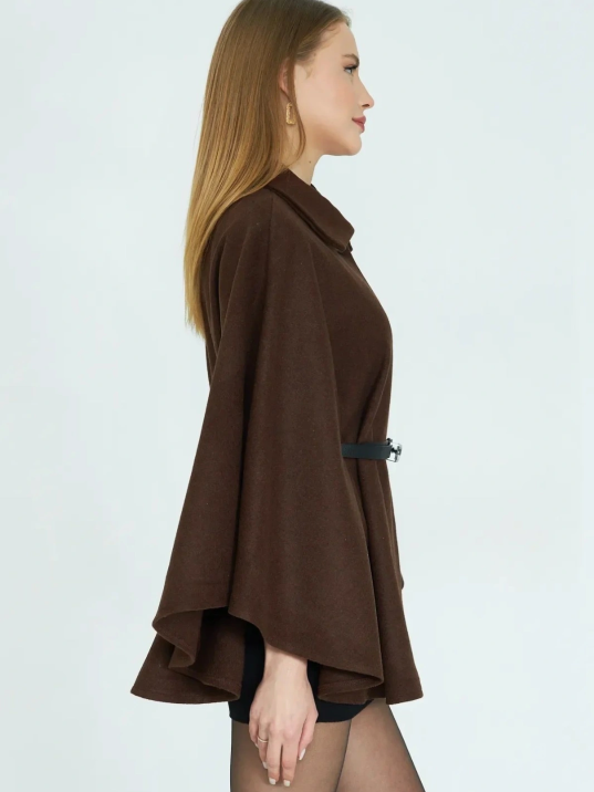 Kemerli Kaşe Panço Kahve Pt Kemerli Kaşe Panço Kahve Pt