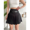 Kemerli pikseli şort etek Kemerli pikseli şort etek