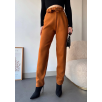 Kendinden kemerli triko pantolon camel Kendinden kemerli triko pantolon camel