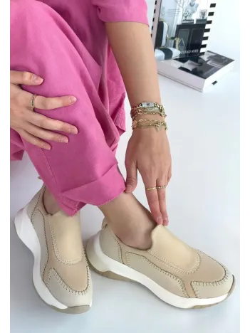 Kendy Bej Cilt Spor Ayakkabı