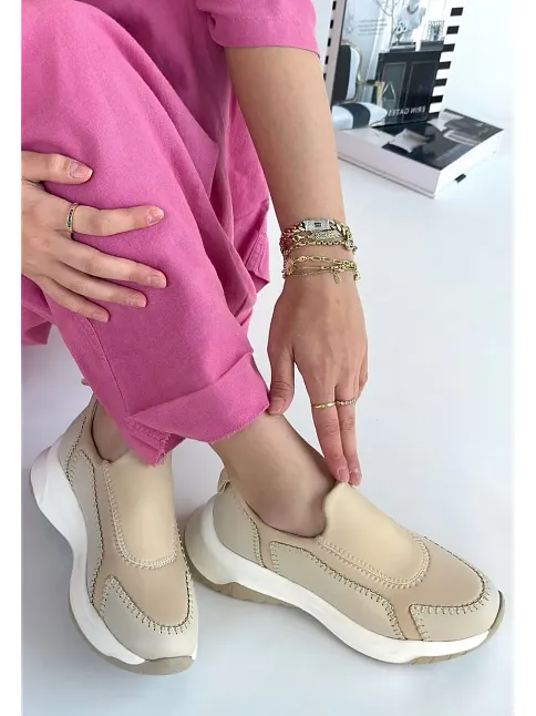 Kendy Bej Cilt Spor Ayakkabı