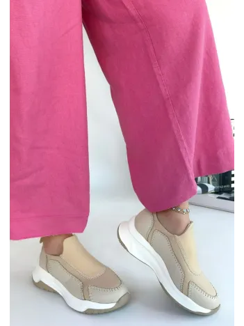 Kendy Bej Cilt Spor Ayakkabı Kendy Bej Cilt Spor Ayakkabı