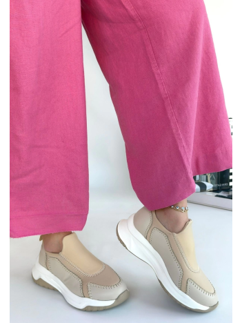 Kendy Bej Cilt Spor Ayakkabı Kendy Bej Cilt Spor Ayakkabı