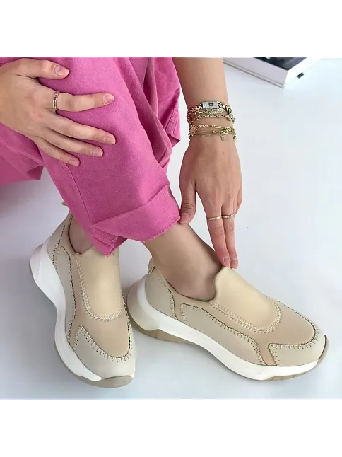 Kendy Bej Cilt Spor Ayakkabı