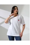 Kiraz İşlemeli Tişört Kiraz İşlemeli Tişört