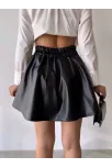 Kısa Deri Çan Etek H26599