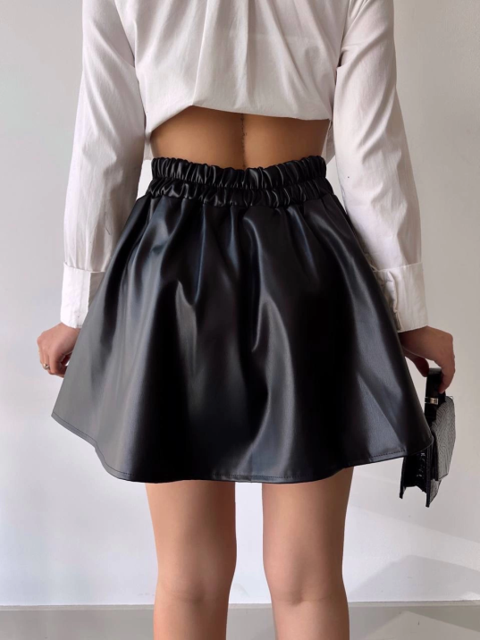 Kısa deri çan etek h26599 Kısa deri çan etek h26599