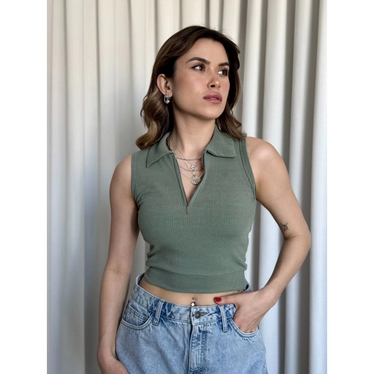 Kısa fermuarlı crop Kısa fermuarlı crop