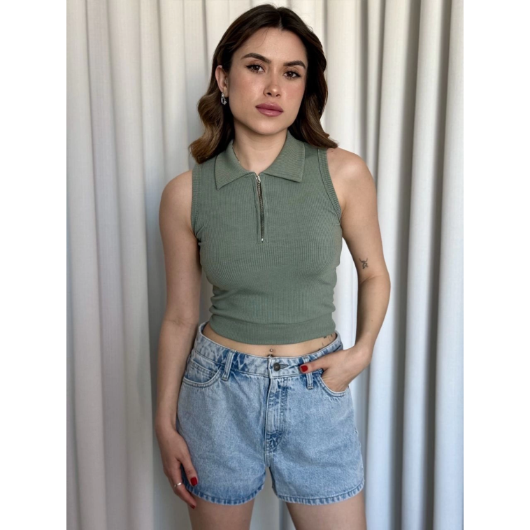 Kısa fermuarlı crop Kısa fermuarlı crop