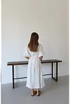 Kısa Kollu Müslin Elbise Beyaz Pt