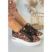 Kity Leopar Saten Bağcıklı Spor Ayakkabı Kity Leopar Saten Bağcıklı Spor Ayakkabı