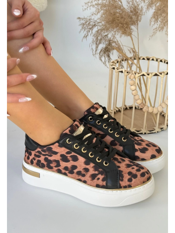 Kity Leopar Saten Bağcıklı Spor Ayakkabı Kity Leopar Saten Bağcıklı Spor Ayakkabı