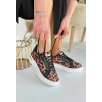 Kity Leopar Saten Bağcıklı Spor Ayakkabı Kity Leopar Saten Bağcıklı Spor Ayakkabı