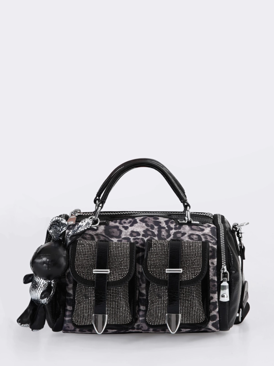 Kiwer Siyah Cilt Omuz Çantası