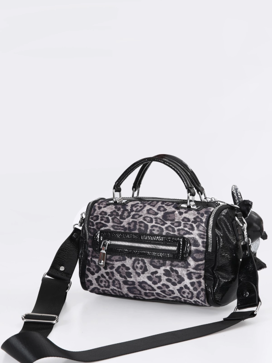 Kiwer Siyah Cilt Omuz Çantası