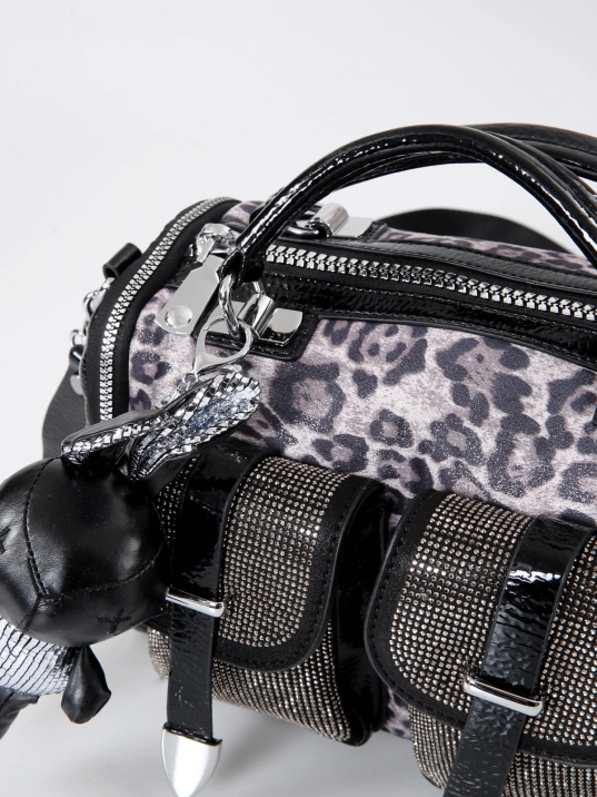 Kiwer Siyah Cilt Omuz Çantası