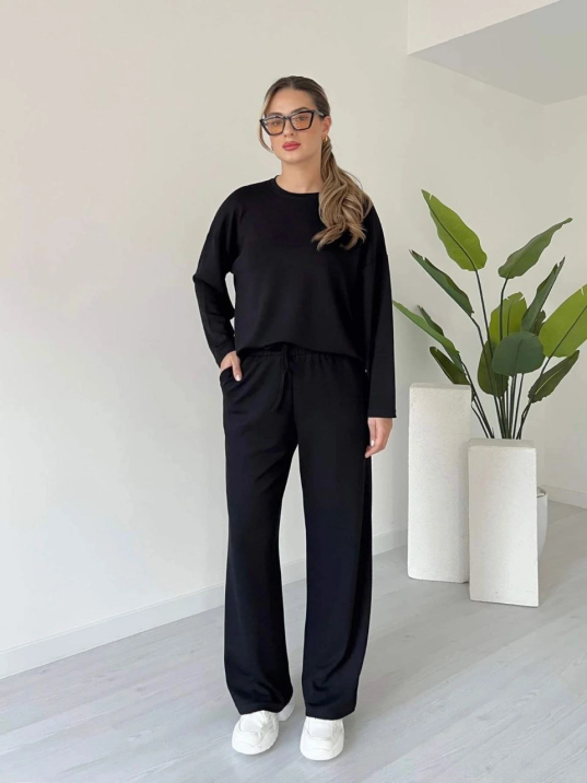 Kollu Modal Takım Siyah Kollu Modal Takım Siyah